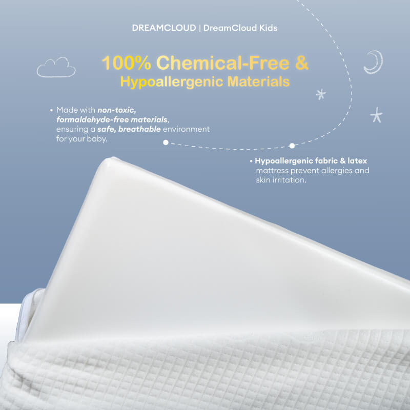Dreamcloud Baby Mattress with Cashmere Fabric & Waterproof Inner Cover